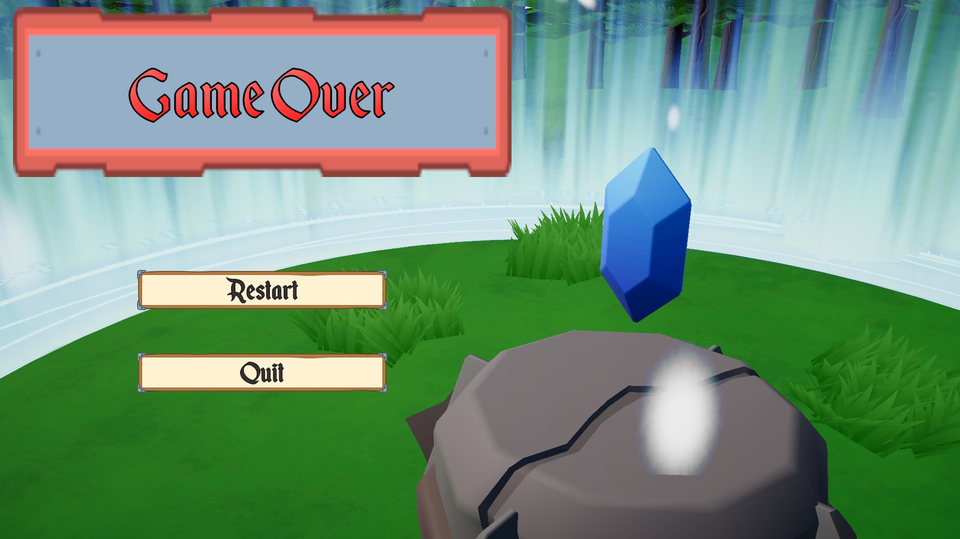 Image from the game over screen